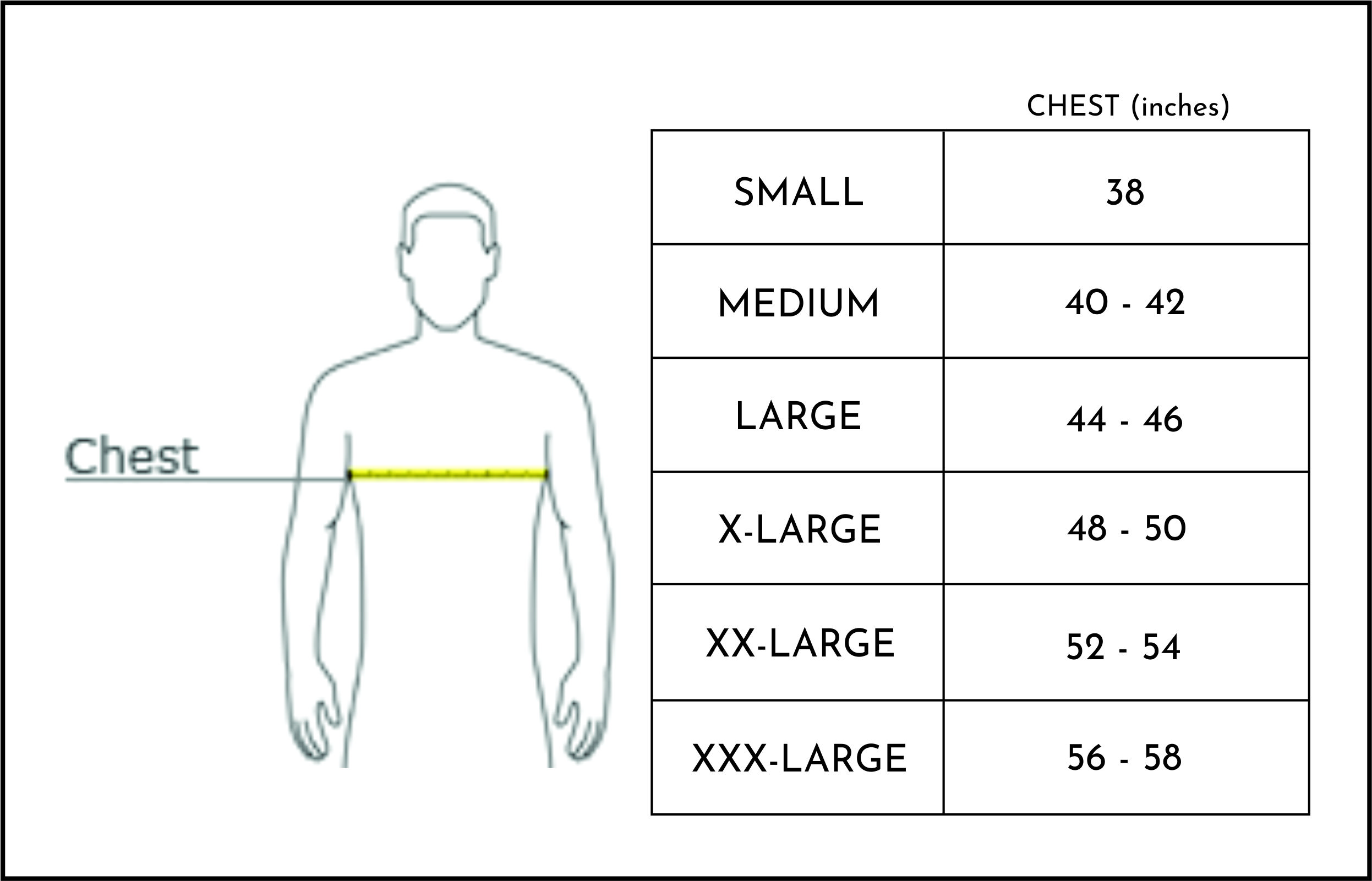 champion crewneck size chart